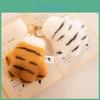 Snuggly Plush White And Yellow Tiger Keychain Cute Toy For Gifts And Keychain Lovers