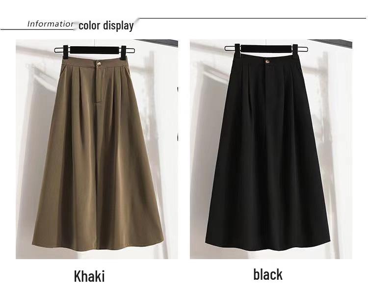 Plus Size Hohe Taille A-Linie Regenschirmrock mit Taschen - Frühjahr 2026 Trend