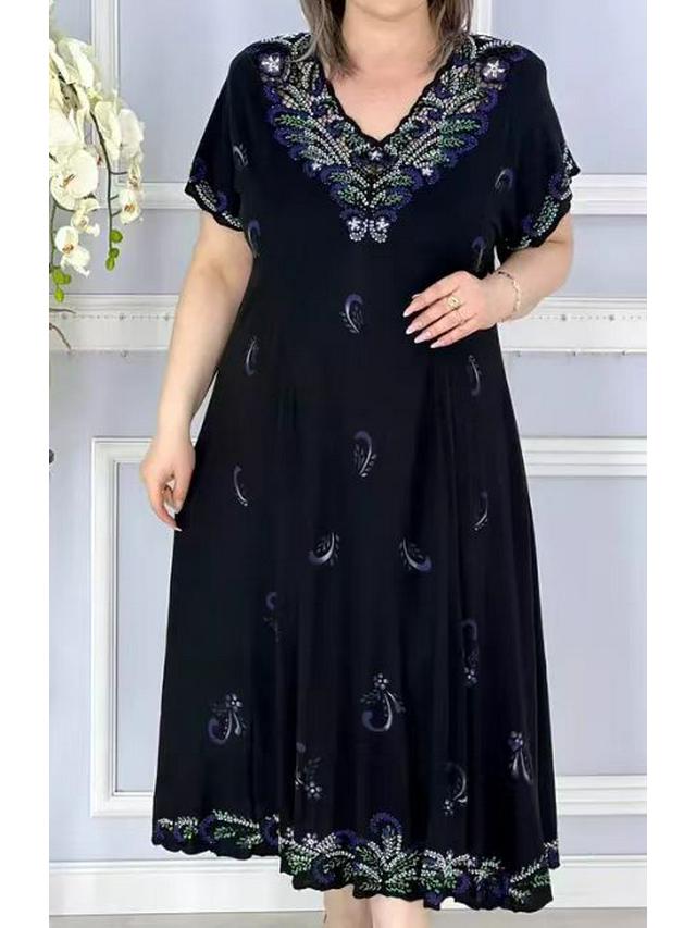 Rochie Imprimată Europeană și Americană 2025 Cross-Border 5575