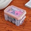 18pcs Portable Needlework Box Three-Layer Sewing Kit Box Sewing Tool Kit  Cross Stitching