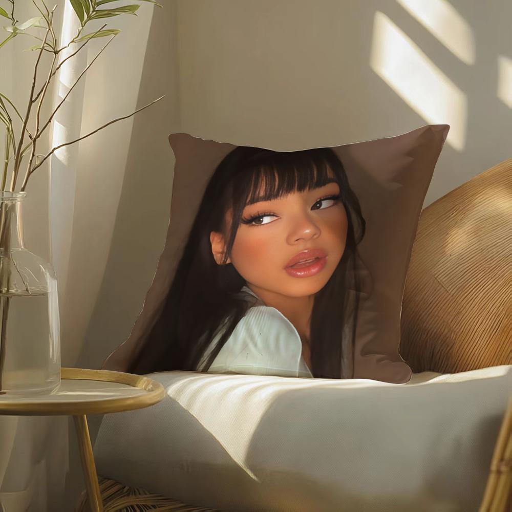A-Ayliva German Singer Cushion Cover Soft Short Plush Pillow Cover Smooth Cozy Texture Aesthetic Cushion Case Home Decor