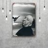 Alfred Hitchcock Decor Vintage Metal Signs Tin Signs Captain Poster Decor for Bar Pub Club Man Cave Wall Decoration