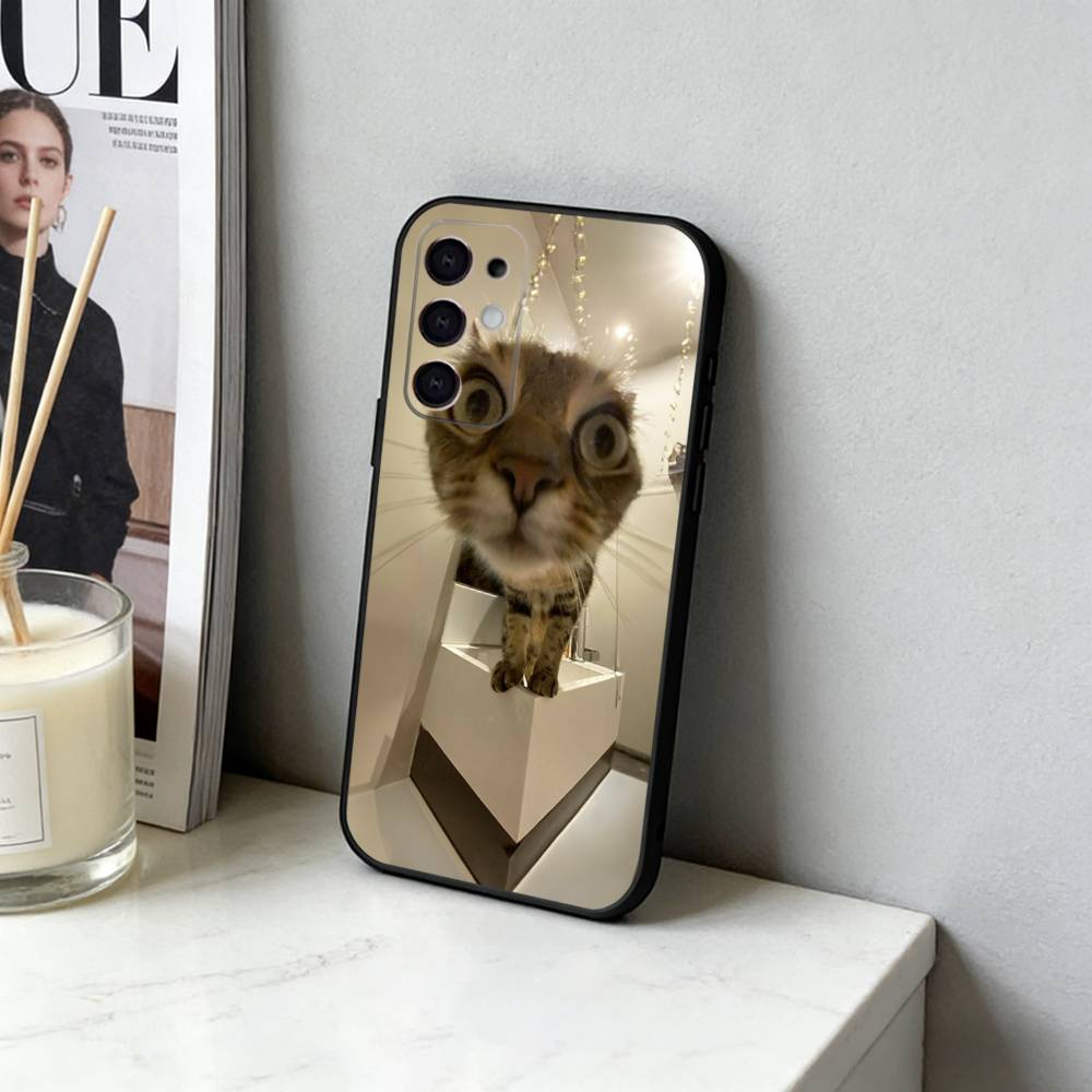 Funny Of Pet Cats  Phone Case For Samsung S25,24,23,22,30,21,10,9,Ultra,Plus,FE 5G Black Soft Case