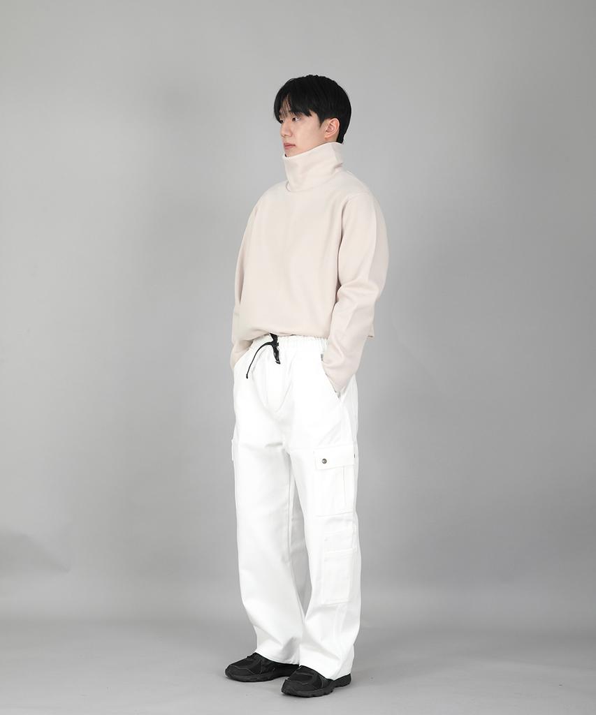 Seinteukeulu Double Cargo String Jogger Pants Dcj-338 White
