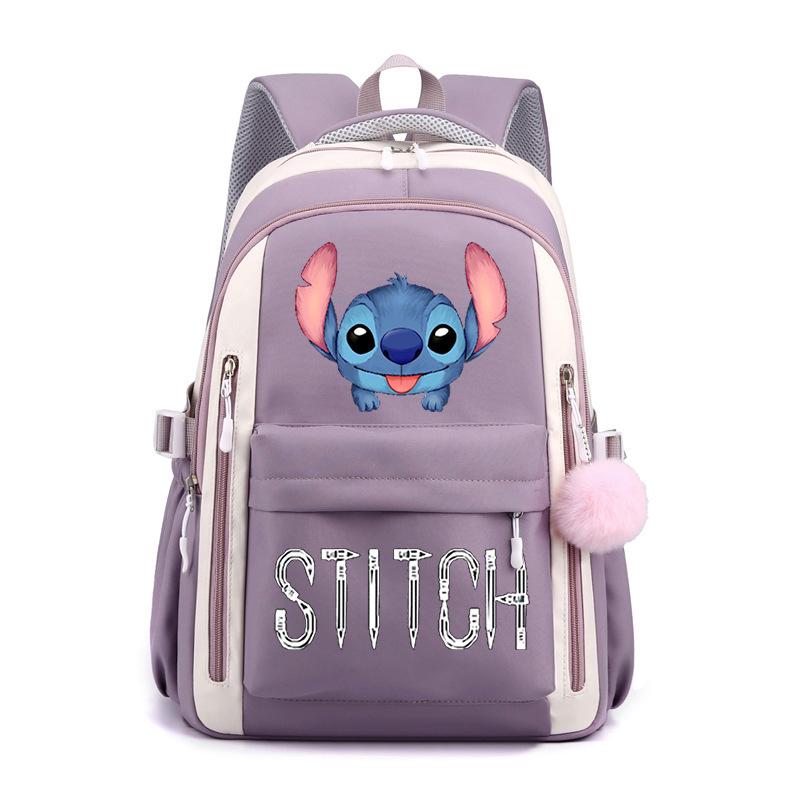 Cartoon Printed Casual Backpack High School Student Large Capacity Backpack