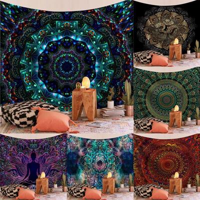 Psychedelický gobelín Nástenný záves Mandala Piesočnatá plážová osuška Koberec Bohémska deka Tapisérie na spanie Domáca výzdoba