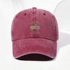 Personalisierbare Vintage-Waschbaumwoll-Baseballkappe für Herren mit Motorradmuster Hüte Reitkappen Papa-Kappe Verstellbar Roadtrip Outdoor-Hut