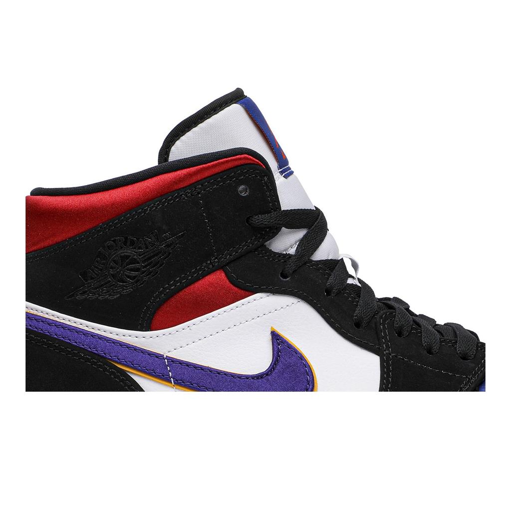 Air Jordan 1 Mid SE 'Rivals' (Unisex) Field Purple / White-Gym Red Vintage Basketball Shoes 852542 005