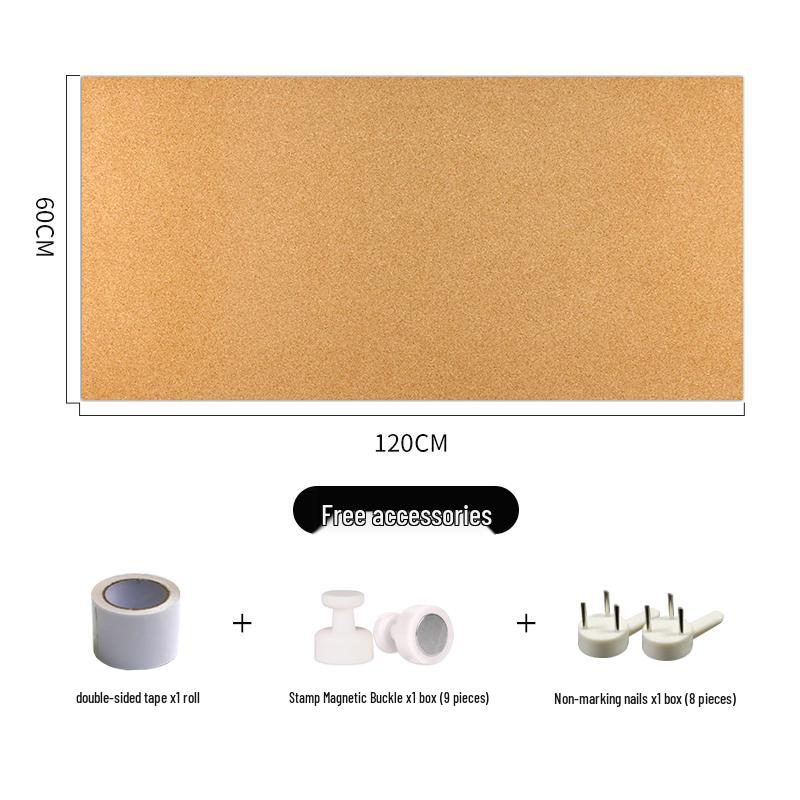 Selbstklebendes magnetisches Kork-Foto- & Nachrichtenbrett für den Kindergarten