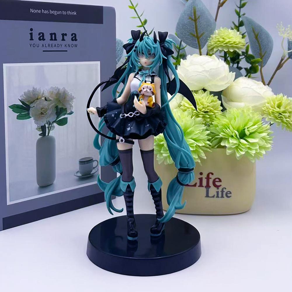 Hatsune Anime Miku Anime Figure Elf Dancing Girl Hatsune Miku Action Figures Cute Kawaii Girl Peripheral Pvc Model Toys Gifts
