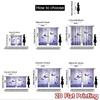 2D Flat Printing 2pcs Curtain Party Curtains Spring Purple Butterflies Digital Printed Polyester Drapes Seasonal Party & Holiday