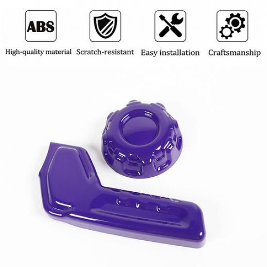 Sitzverstellung Schalter Knopf Dekor Abdeckung Zierleiste Für Jeep Wrangler JL 2018+ Lila