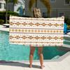 bohemian Geometric Modern Ethnic Style Towel Beach Towel Quick Dry Soft Pool Towels Gift for Travel Gym Shower Camping sports