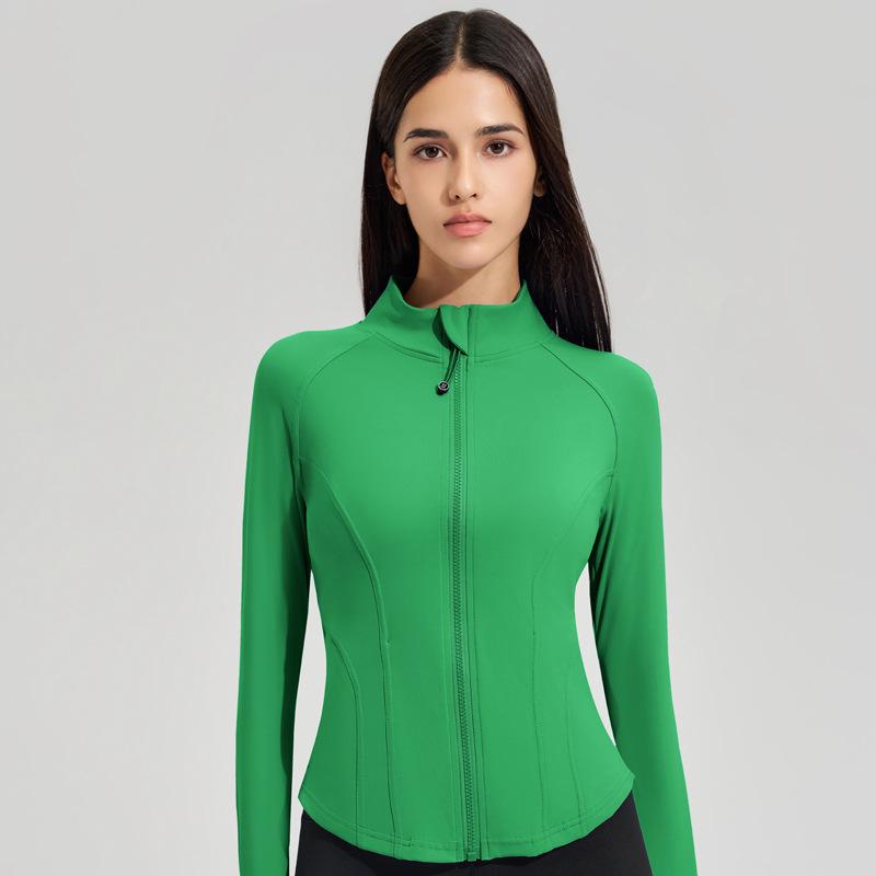 

Women s Quick-Dry Long Sleeve Yoga & Running Jacket – Autumn/Winter Fitness Outerwear XL зелений