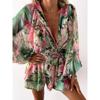 Women's Holiday Printed Casual Bodysuit