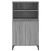 821234 vidaXL Highboard Sonoma Grey 60x36x110 Cm Engineered Wood