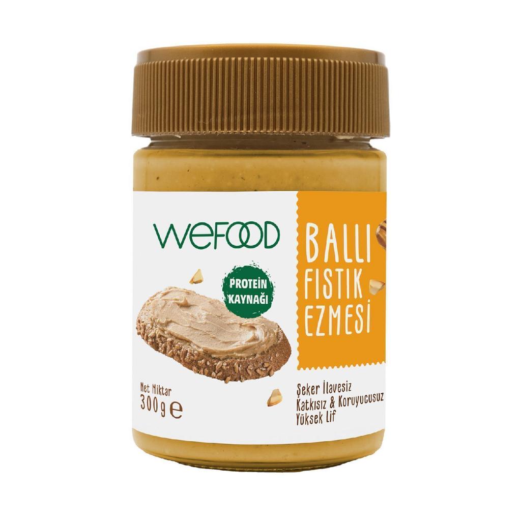 Sugar-free Raw Honey Peanut Butter 300 G (with Peanut Particles).