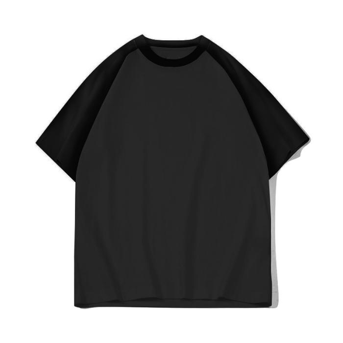 220g pure cotton Summer T shirts for Men Casual Oversized male Streetwear T-shirt Unisex Basic Solid Young boys y2k Tops