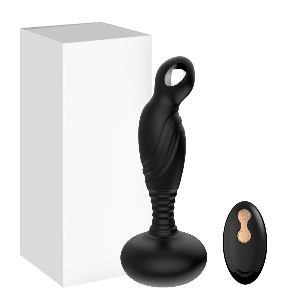 Electric Shock Pulse Man Prostate Massage Vibrators Sex Toy For Men Wireless Rotation Male Anal Butt Plug Stimulator