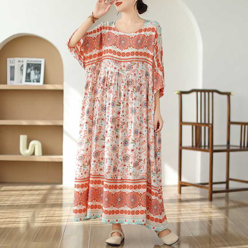 

Обтягивающее платье с круглым вырезом и длинной юбкой One Size