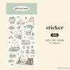 Korean Cute Cartoon Fox Rabbit Stickers for DIY Phone Case Decoration