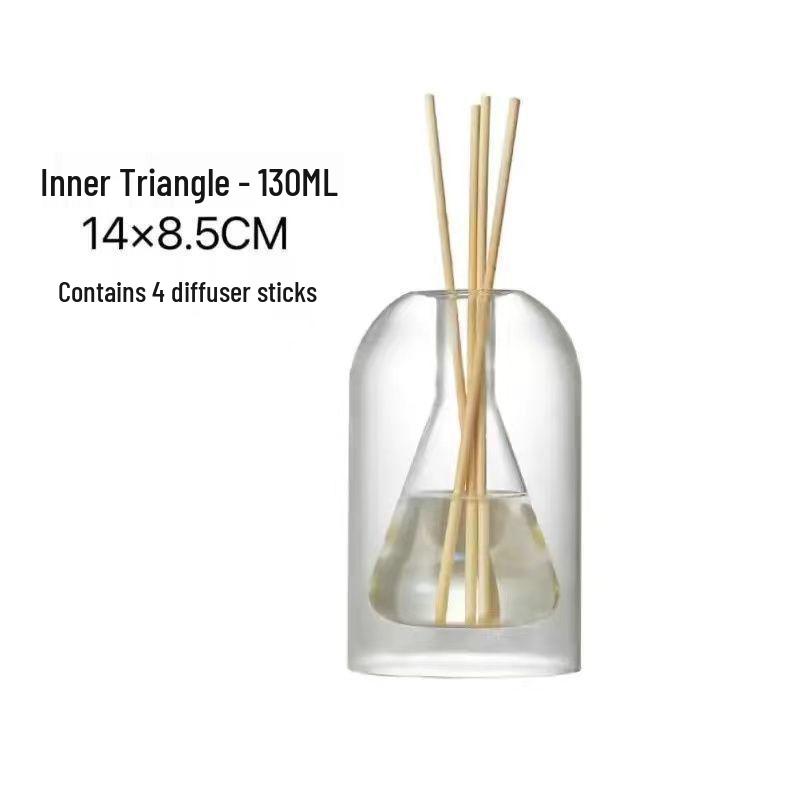 MUJI-Style Scented Flameless Diffuser Set: Japanese Vase Design with Long-Lasting Aroma.