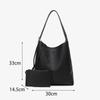 Large Capacity Lychee Grain Crossbody Tote Bag