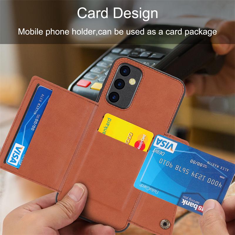 Magnet Wallet Case For Samsung Galaxy A56 A57 A55 A54 A53 A52 A37 A36 A35 A34 A33 A25 A27 A15 A16 A17 Card Slot Back Cover Case