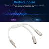 20cm/7.87in Headphone Splitter Gold Plated Dual Output Aux Cord Stereo Y Splitter Cable  for Laptop