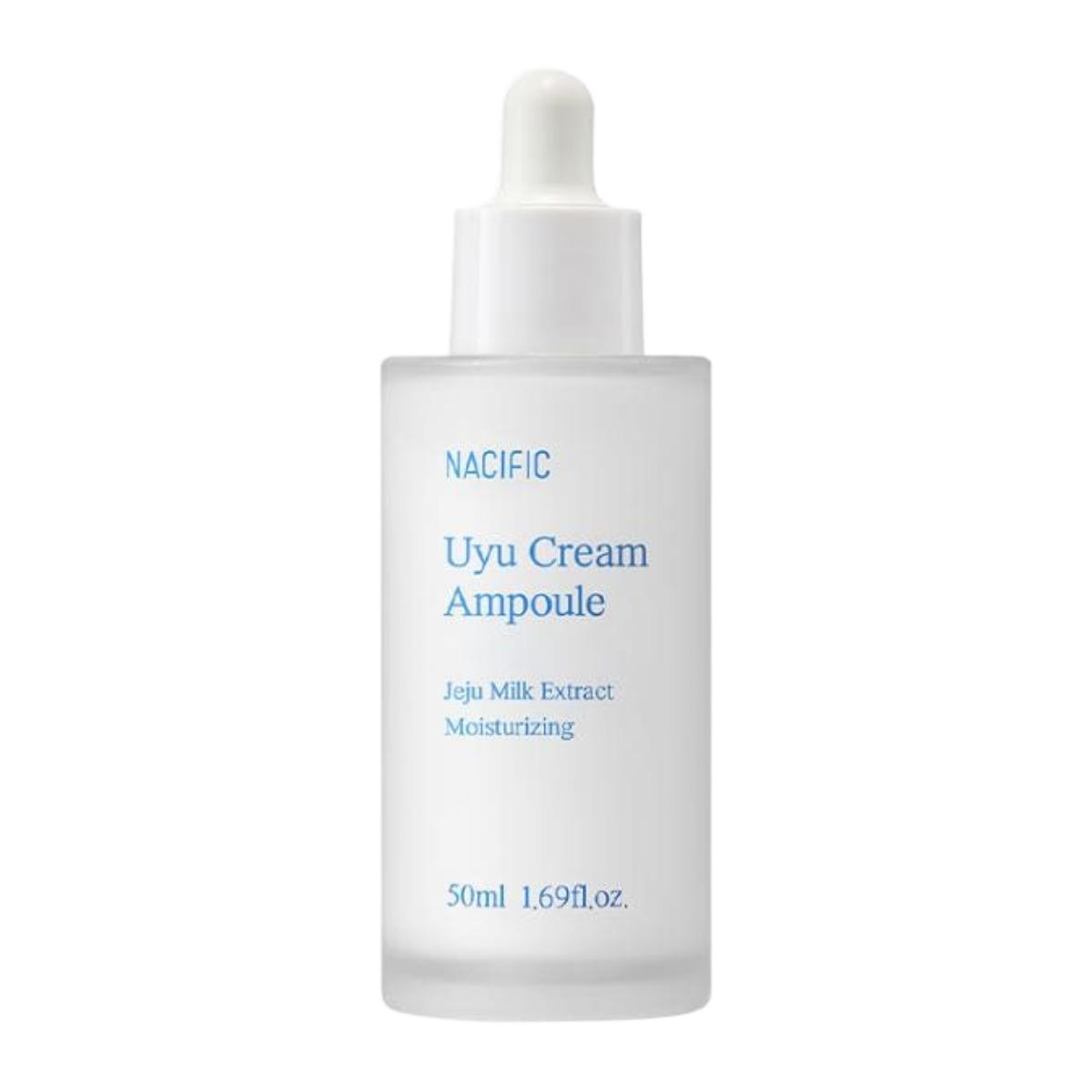 NACIFIC Uyu Cream Ampoule 50ml - Jeju Milk Extract Nourishing & Dewy Glow Serum