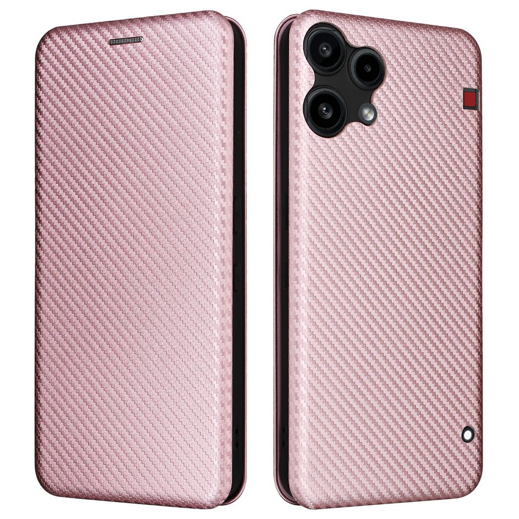 For Nothing Phone (3a) Lite 5G Case Carbon Fiber Texture Drop-Proof PU Leather Phone Cover