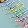 DIY 40cm Acrylic Bead-in-Bead Heart Bag Chain with Multi-color Options