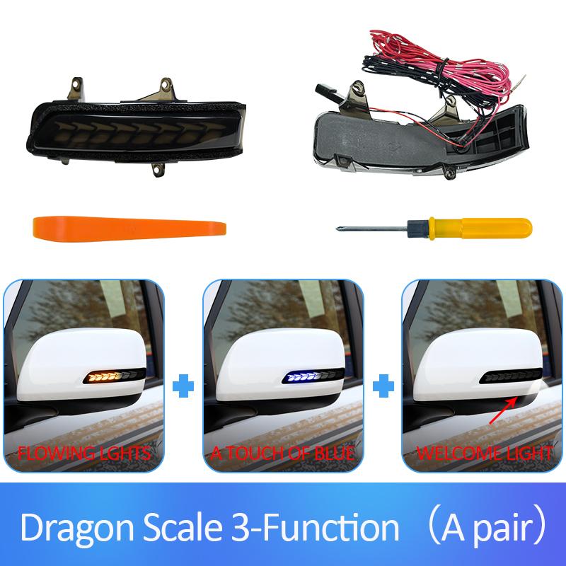 LED Mirror Turn Signal Light for Prado GRJ150 Land Cruiser 2009-2018Sequential Dynamic Blinker Amber Yellow Exterior Upgrade Kit