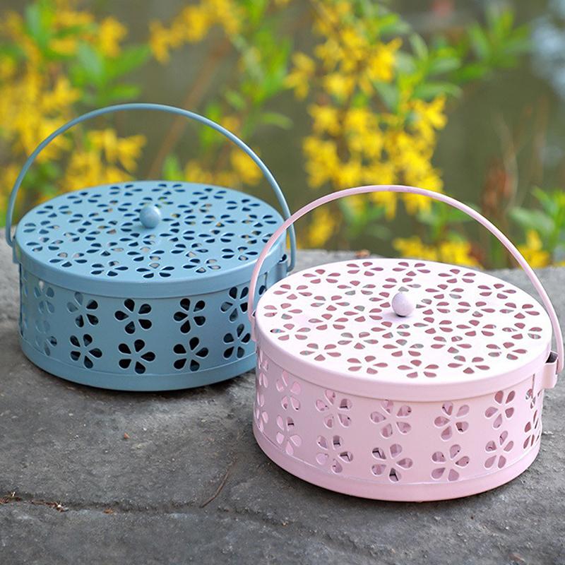 Portable Mosquito Coil Tray Holder Home Insect Repellent Anti-Fire Sandalwood Incense Burner Anti-Mosquito Supplies