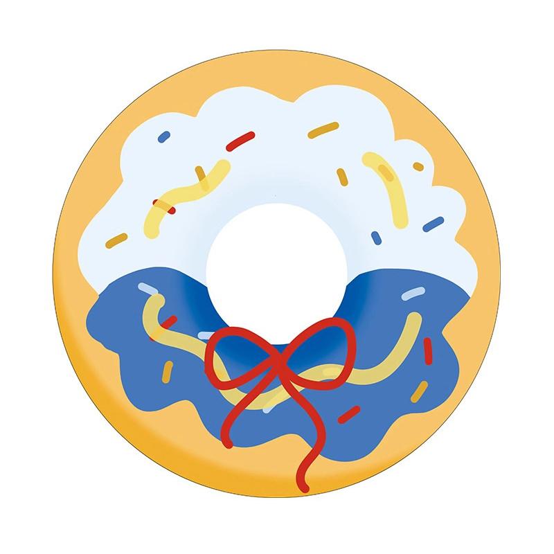 Kawaii Donut-Shaped Diatomite Coaster - Absorbent Cup Mat for Office Desk, Heat Resistant Table Protector for Mugs & Glasses