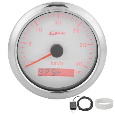 85mm Marine Auto GPS Speedometer Universal Speed Odometer 9‑32V with 7 Color Backlight for Car Boat RV Yacht