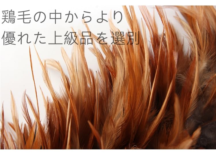 Eine Feder Hergestellt aus glänzendem Hühnerfleisch Ungefähr 65cm Auto Feder Huhn kompatibel mit beschichtetem Staubwischer! weich, Federn! lange. Staubwischer, Federn,