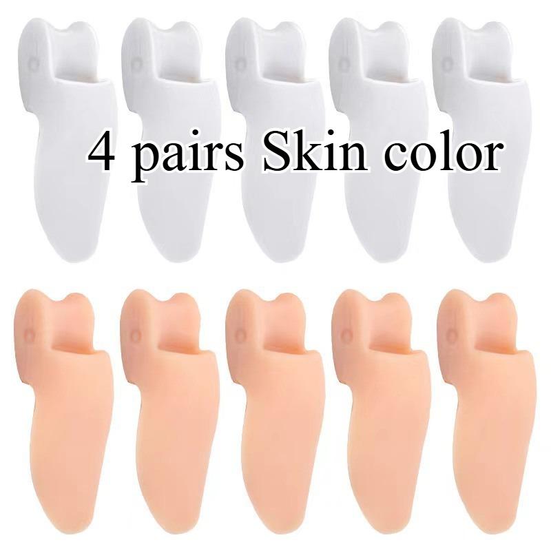 2/4 Double Soft Silicone Thumb Splitter, Washable Soft Toe Protector, Anti-friction and Anti-pain Toe Splitter