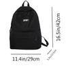 Unisex Square Bag Men And Women Large Capacity Simple Backpack Men And Women Travel Backpack