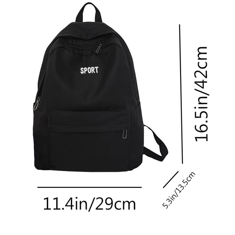 Unisex Square Bag Men And Women Large Capacity Simple Backpack Men And Women Travel Backpack