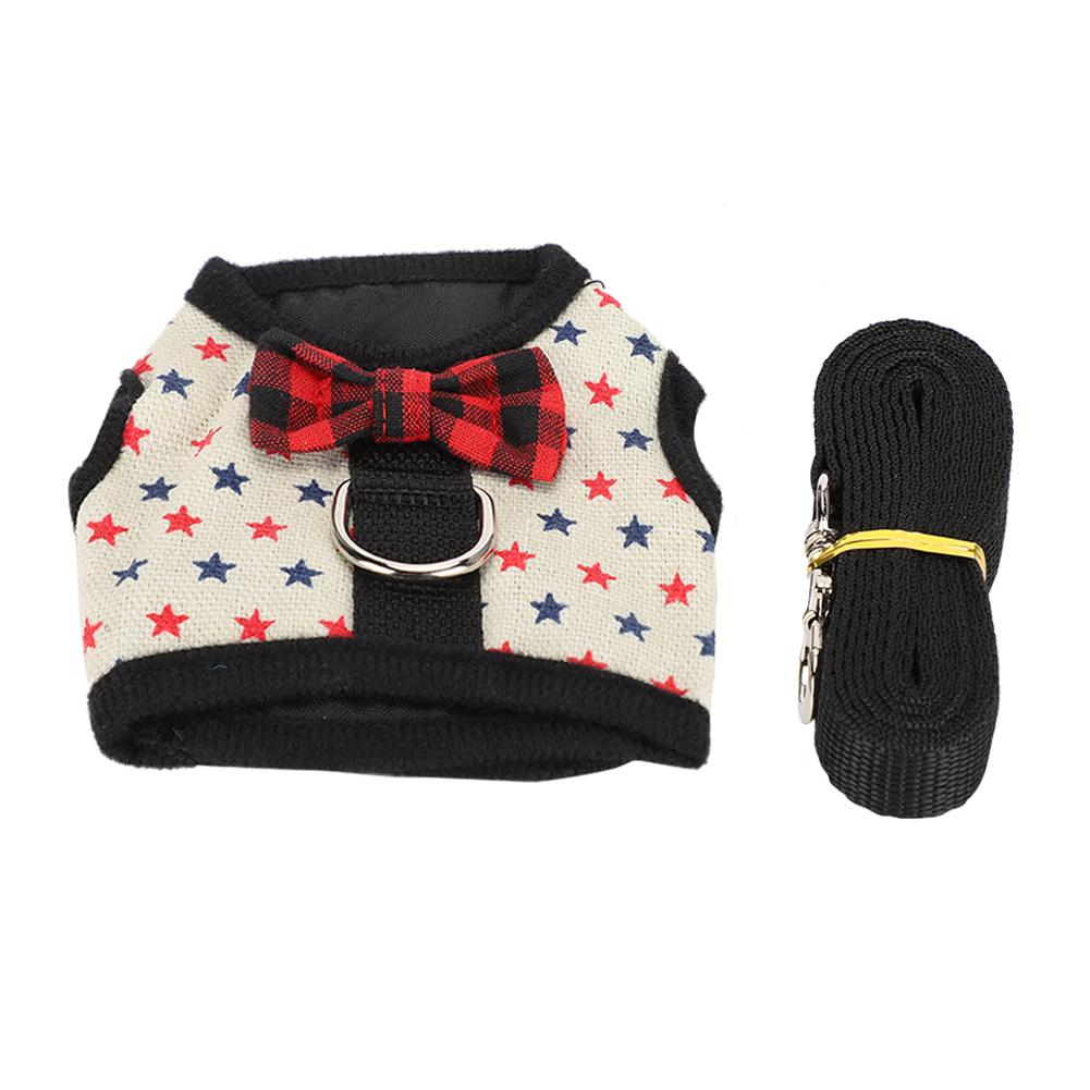 Small Animal Leash Chest Strap Harness Traction Vest for Rabbit Hamster Guinea Pig Pet SuppliesS