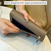 2024 neue strukturierte lange Brieftasche aus echtem Leder Frauen Clutch Taschen Marke Design zweifarbige Rindsleder Brieftaschen für Damen Telefon Geldbörse