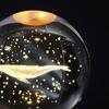 Ball Night Light with Resin base Decorative Ornaments for Christmas Desktop Living Room Restaurant