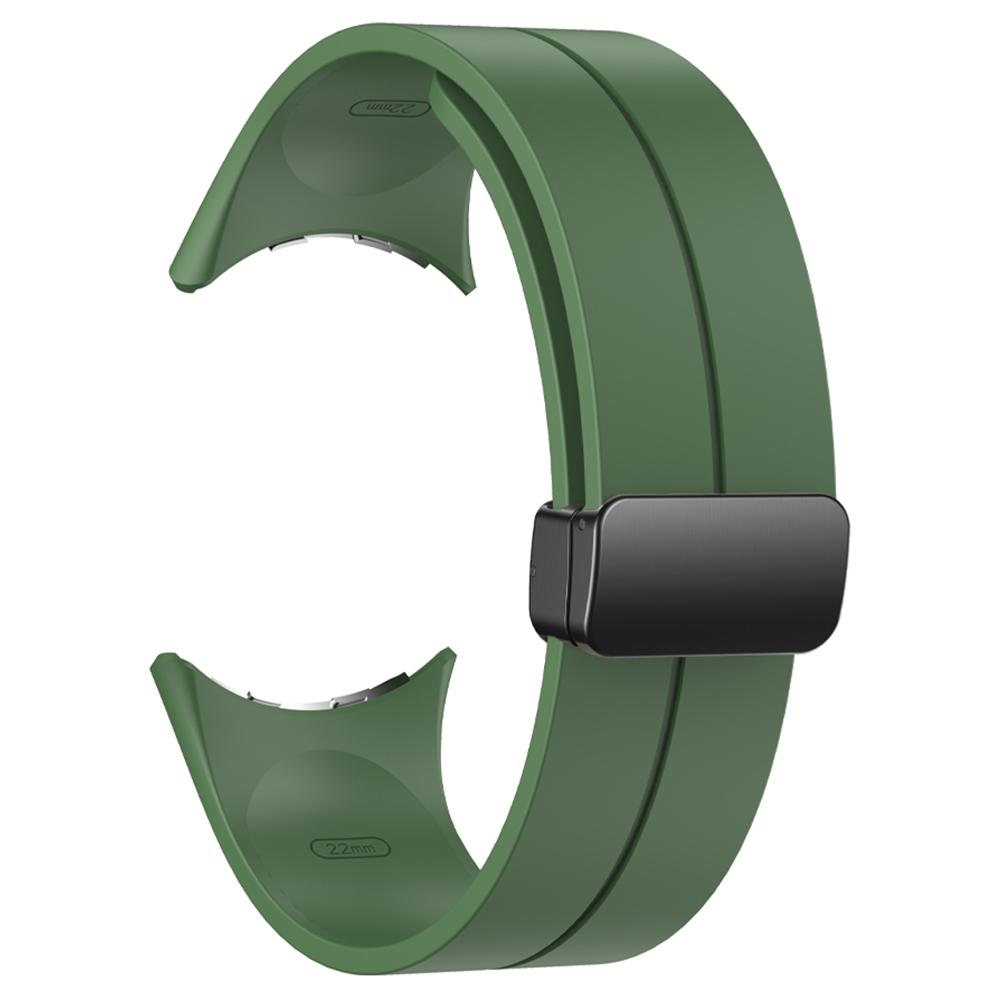 For Google Pixel Watch 3 41mm/Watch 2/Pixel Watch Silicone Band Watch Strap with Magnetic Folding Buckle
