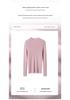 Women's Striped Slim-Fit Cashmere Knit Half-High Neck Top for Fall/Winter