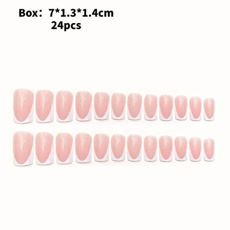 

Носи Искусство Ногтей Мода Простой Ретро Классический Индивидуальность Съемный Стиль Патч Pink White