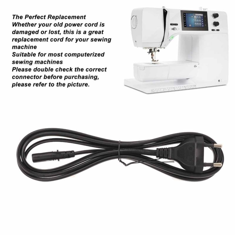 Sewing Machine Power Cord Professional Replacement Sewing Machine Power Cable For Singer For Bernina For Viking 220V EU Plug