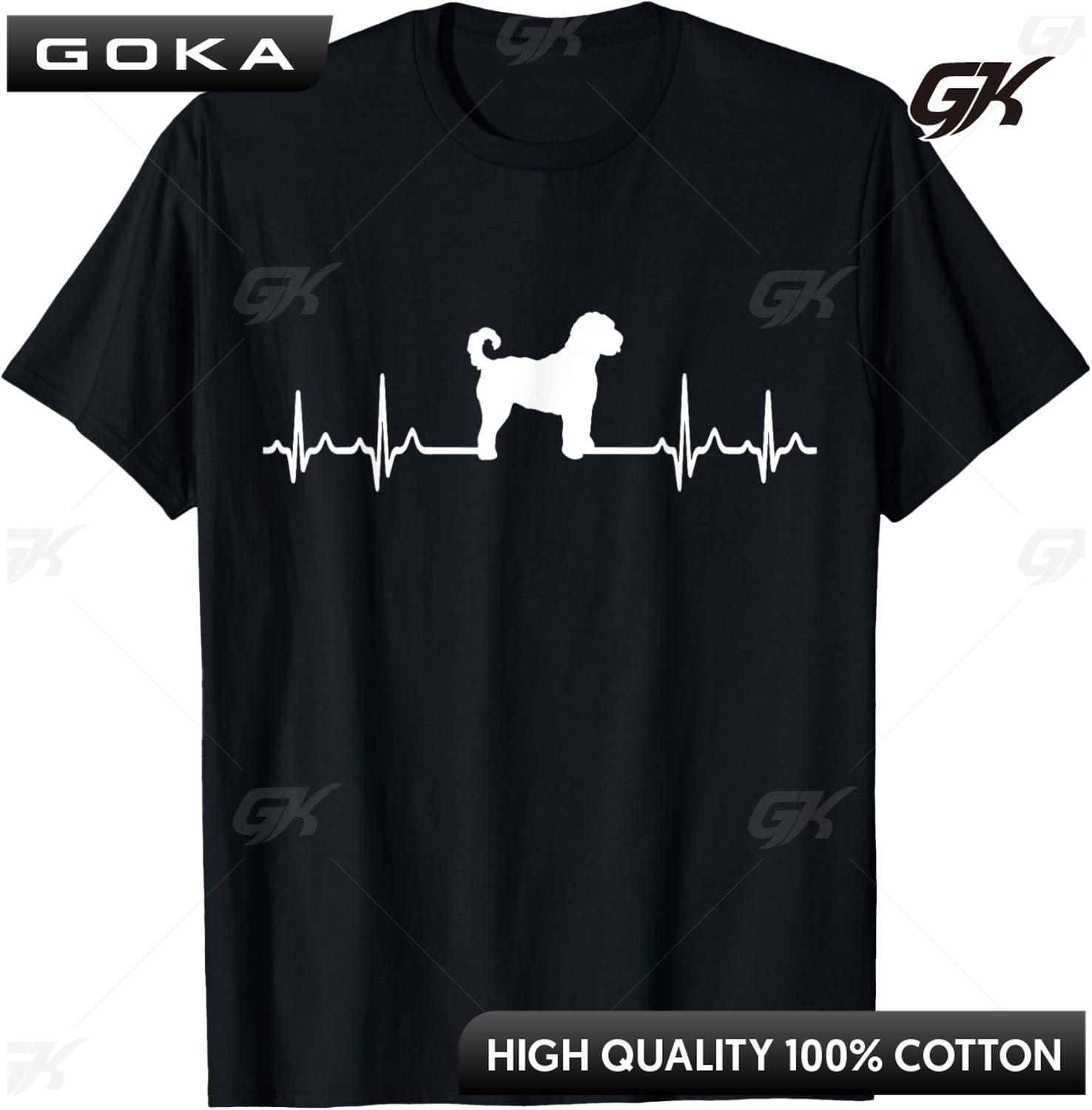 Heartbeat Doodle Mom  Aussie Doodle EKG  Goldendoodle TShirt Unisex Summer Streetwear Tops Funny Shirt Great with Jeans S