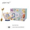 JOYYE Floral Ceramic Mug with Spoon