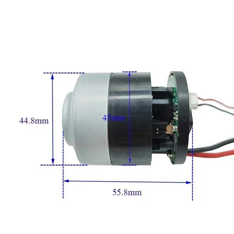 DC 11V 12V 14.8V 18.5V 21V 45mm Micro Three-phase Brushless Fan 100,000 Rpm 125W/120W Vacuum Cleaner Brushless Motor Turbo Fan
